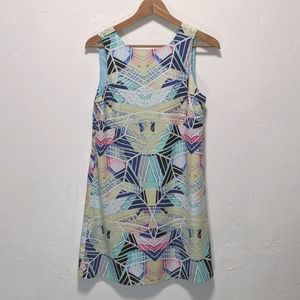 Sugar and Lips Geometric Colorful Sleeveless Dress